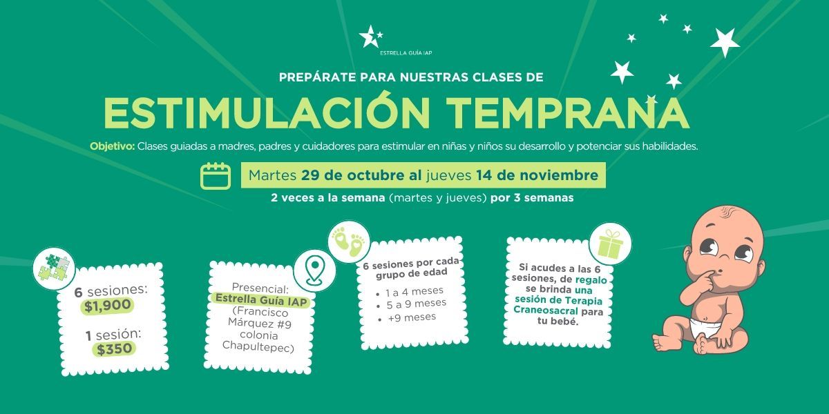 Imagen de portada para el evento: Clases de Estimulación Temprana Estrella Guía