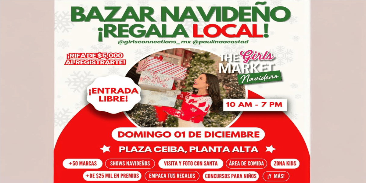 Imagen de portada para el evento: Girlsmarket Navideño en Plaza Ceiba