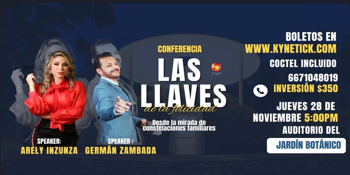 Imagen de portada para el evento: conferencia "Las llaves de la Felicidad"