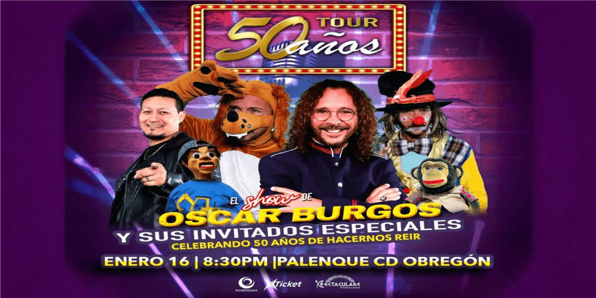 Imagen de portada para el evento: Oscar Burgos 50 Años Tour en Ciudad Obregón