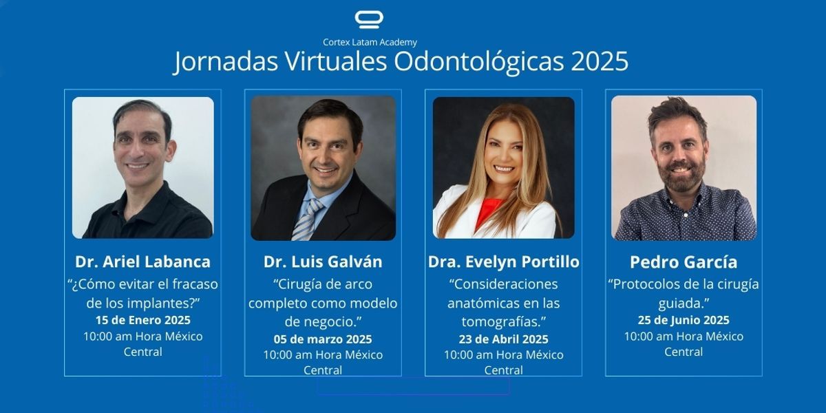 Imagen de portada para el evento: Jornadas Odontológicas Virtuales 2025 Cortex