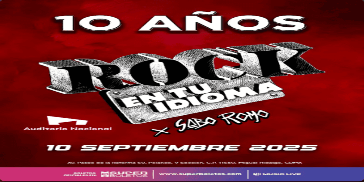 Imagen de portada para el evento: ROCK EN TU IDIOMA 10 AÑOS