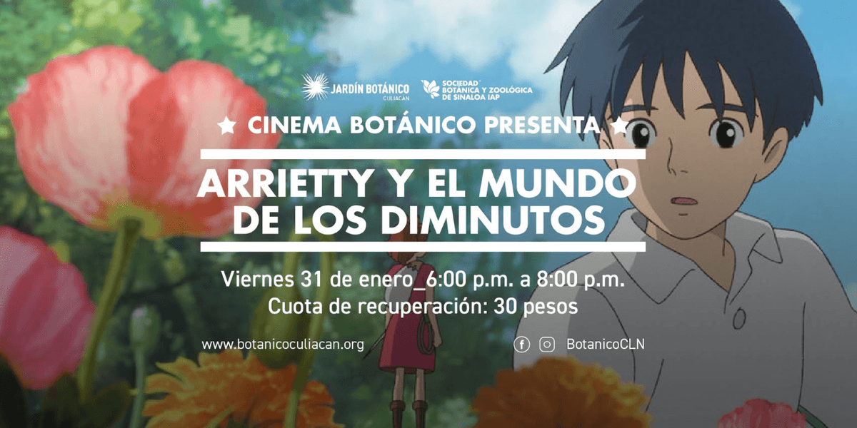 Imagen de portada para el evento: Cine al Aire Libre: Arrietty y el Mundo de los Diminutos