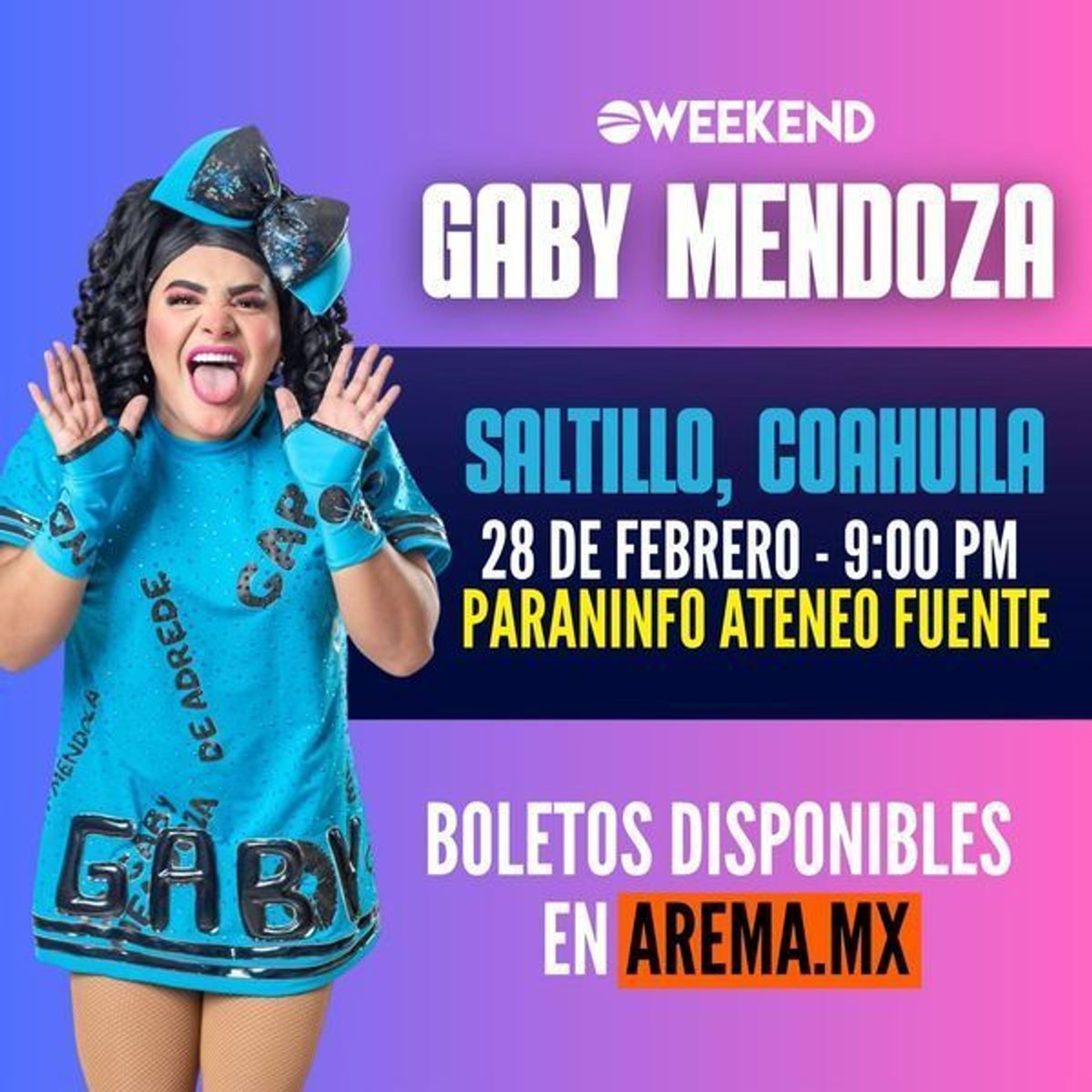 Gaby Mendoza en Saltillo