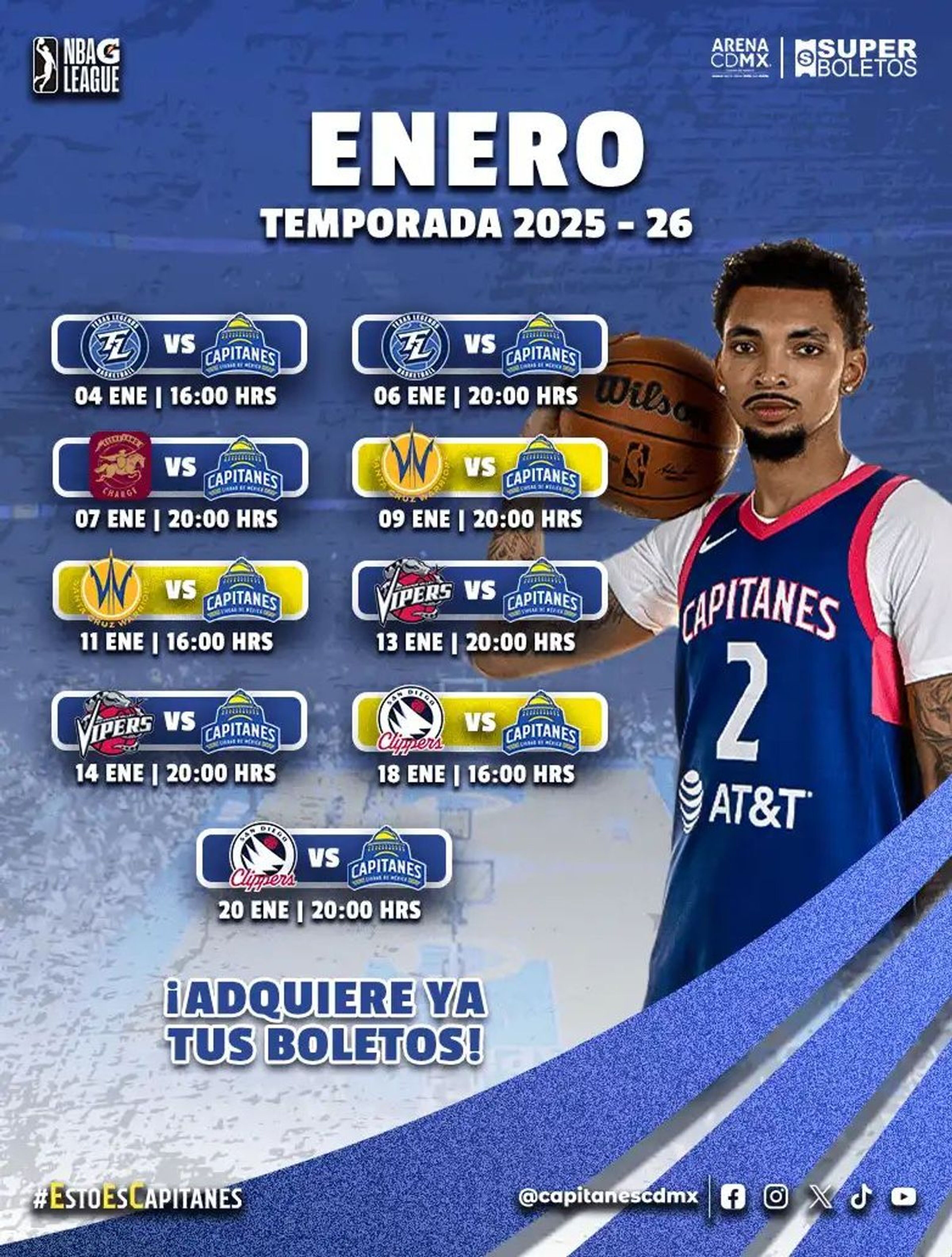 CAPITANES CDMX TEMPORADA 2025-2026