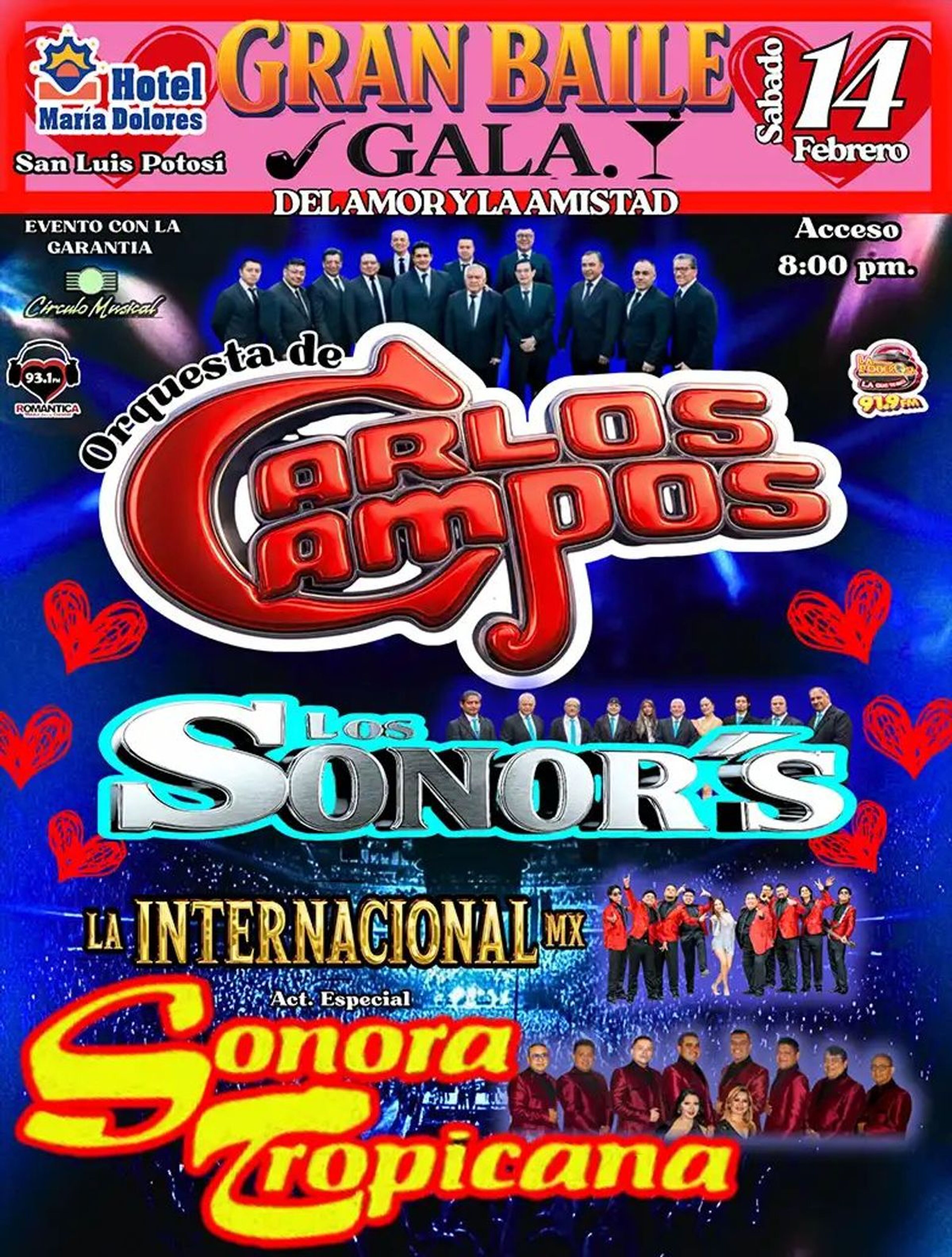 GRAN BAILE DE GALA DEL AMOR Y LA AMISTAD