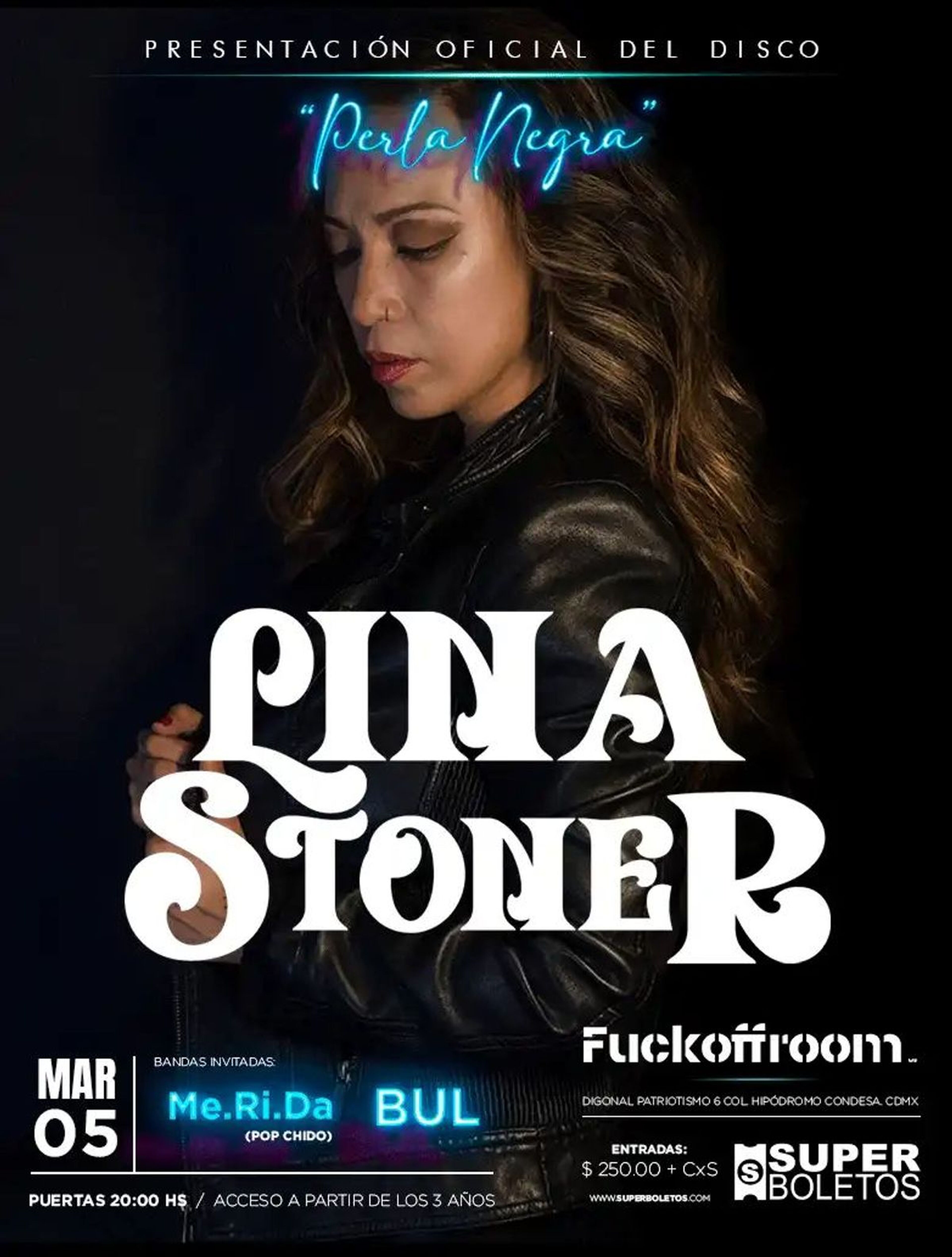 LINA STONER PRESENTACIÓN DEL DISCO PERLA NEGRA