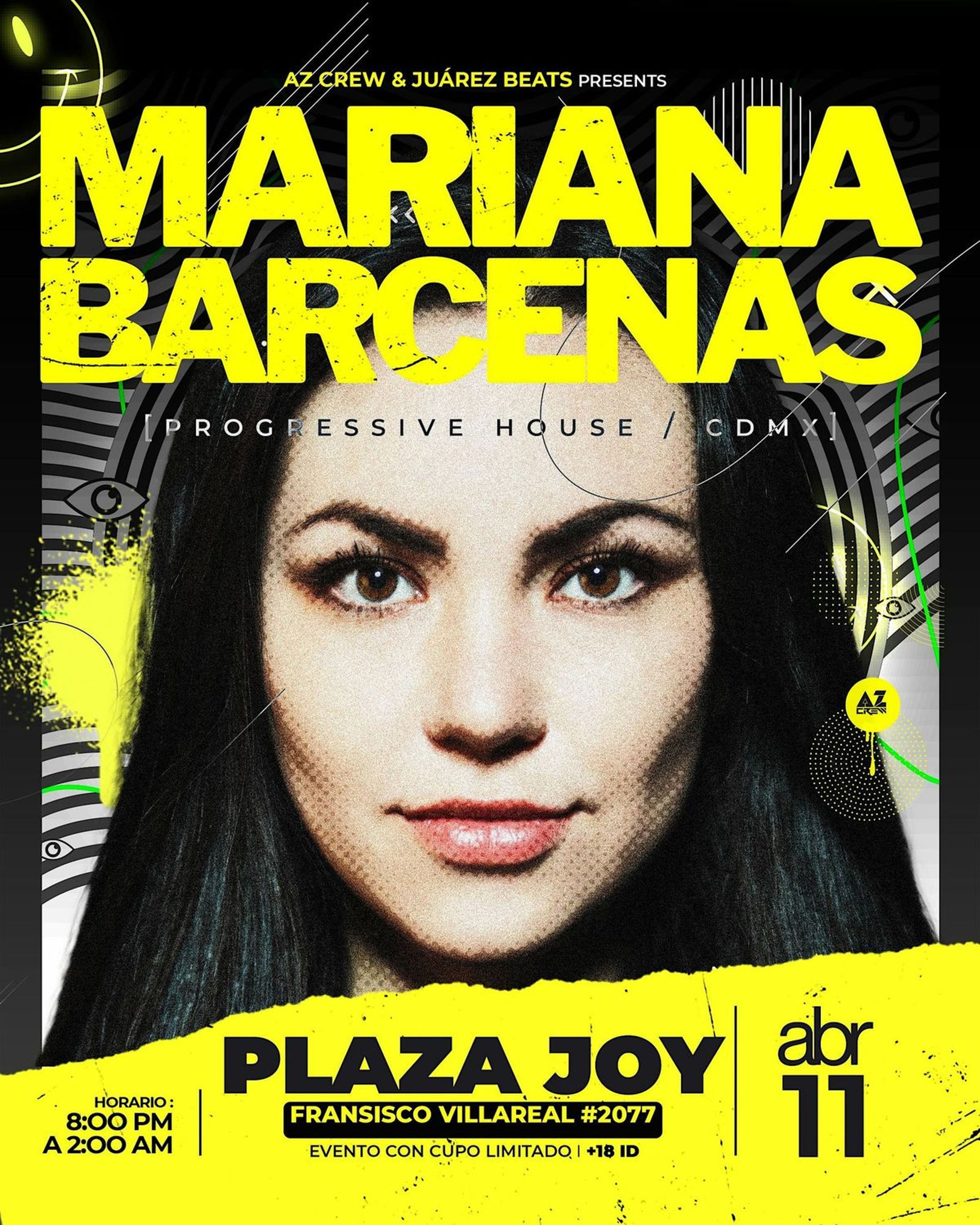 Imagen de portada para el evento: MARIANA BARCENAS by Az Crew & JuarezBeats