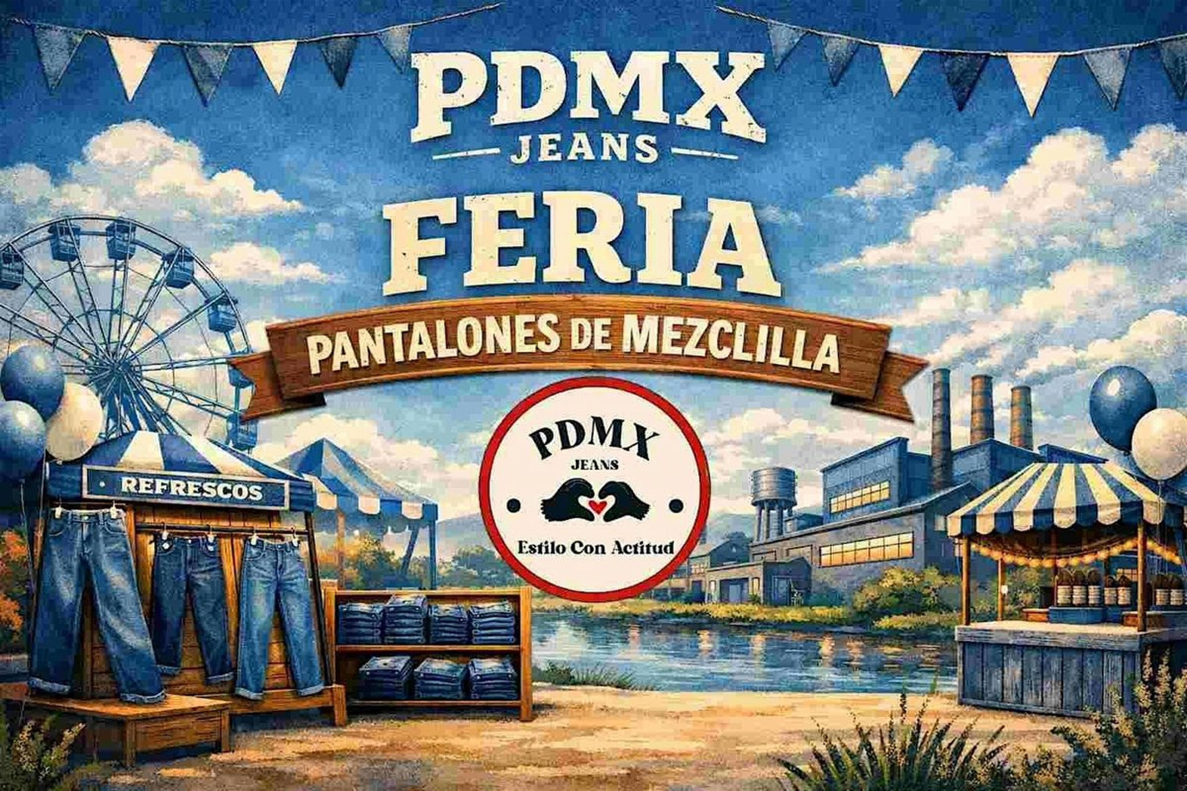 Imagen de portada para el evento: PDMX Jeans | Mom Jeans, Baggy Jeans Feria de Nextlalpan - Ojo de Agua
