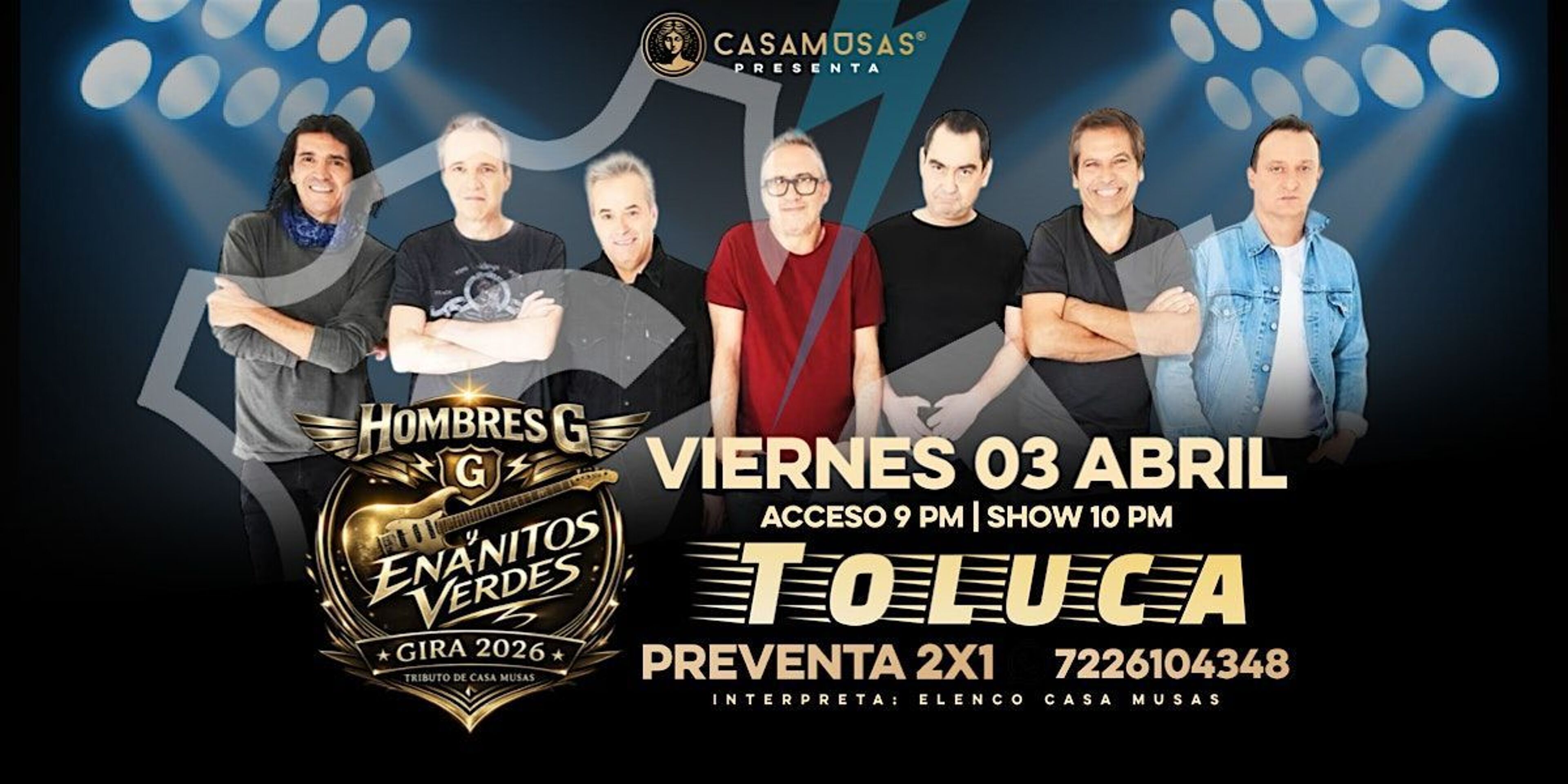 Imagen de portada para el evento: HOMBRES G & ENANITOS VERDES · ¡Gira 2026!