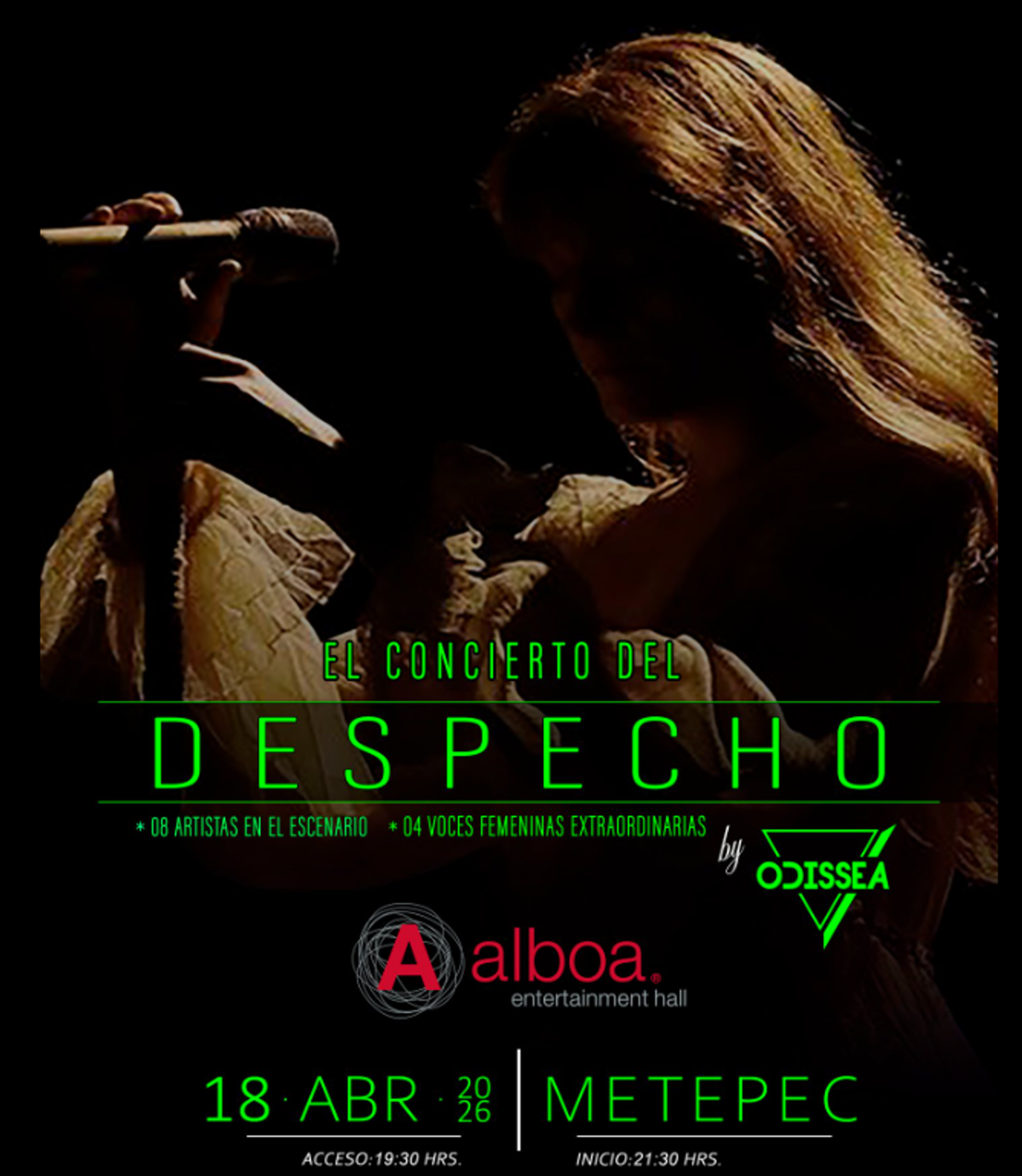 Imagen de portada para el evento: El Concierto del Despecho by Odissea