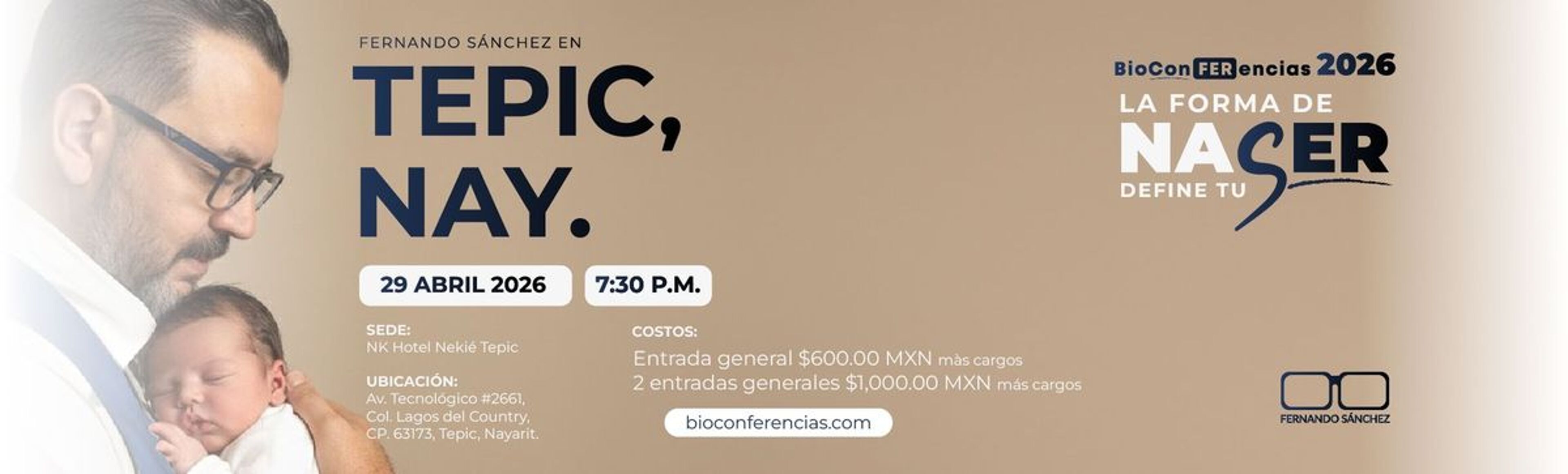 Imagen de portada para el evento: La forma de nacer define tu Ser "Tepic"