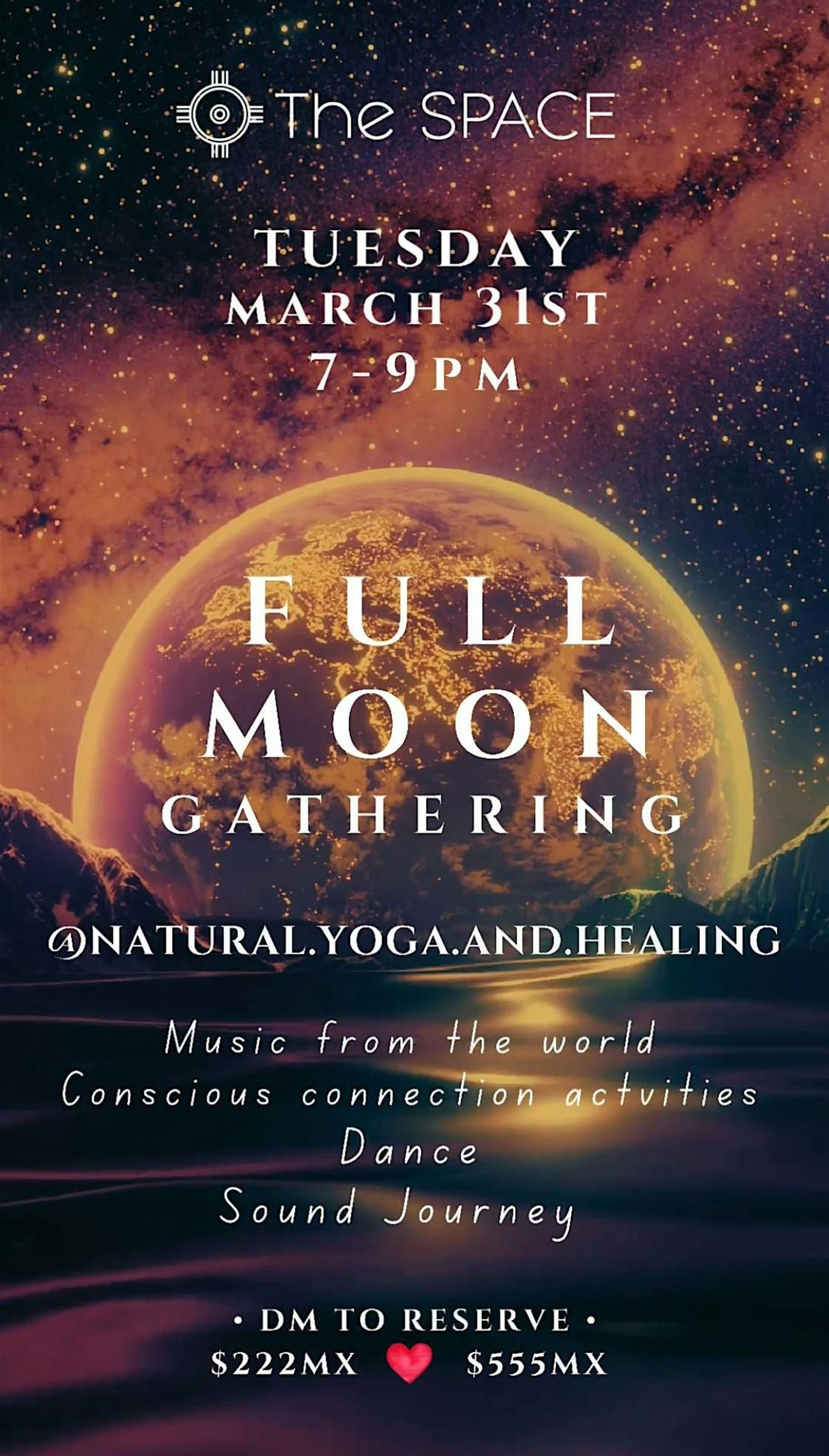 Imagen de portada para el evento: FULL MOON ECSTATIC DANCE