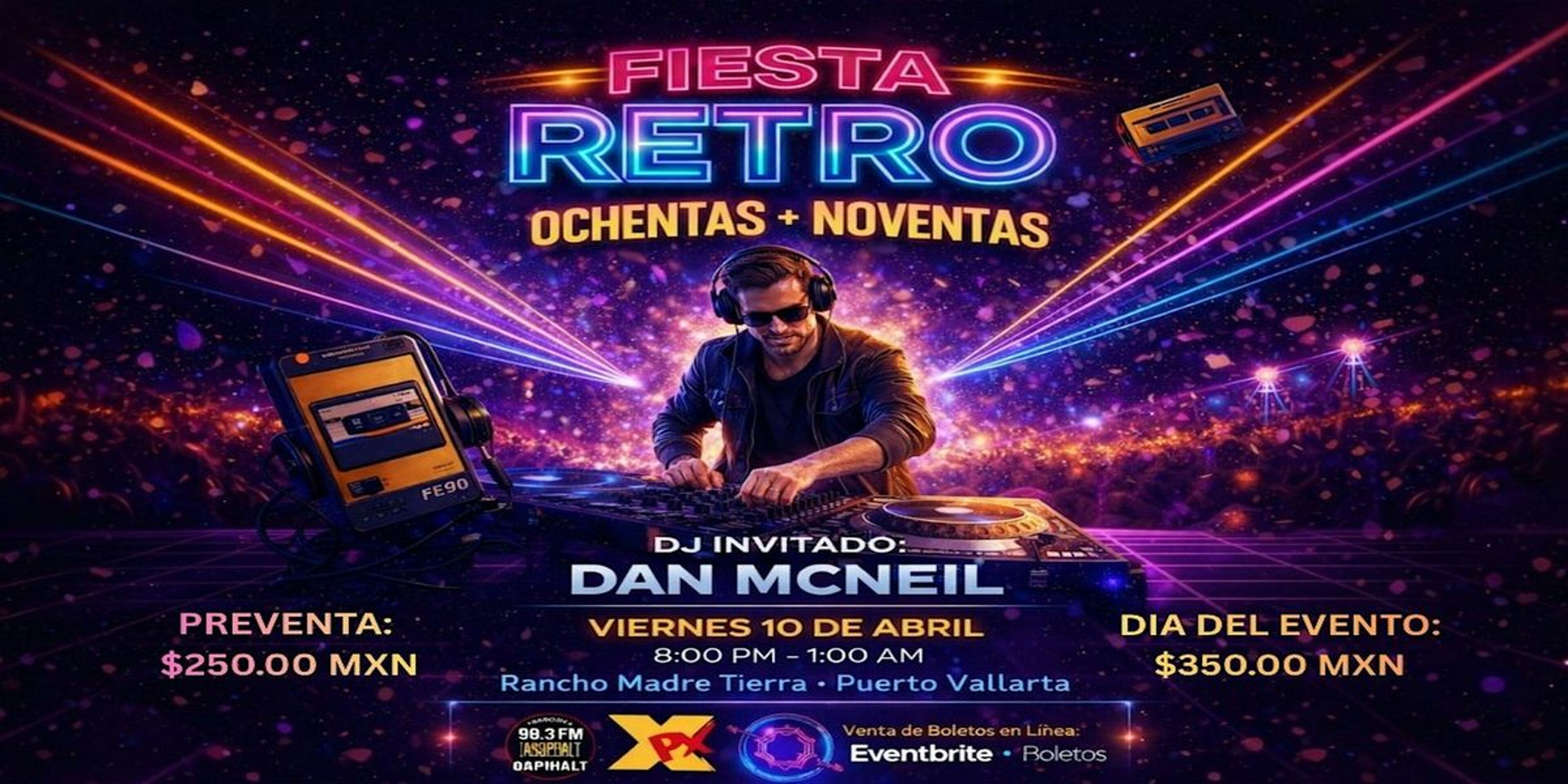 Imagen de portada para el evento: Fiesta retro 80s 90s
