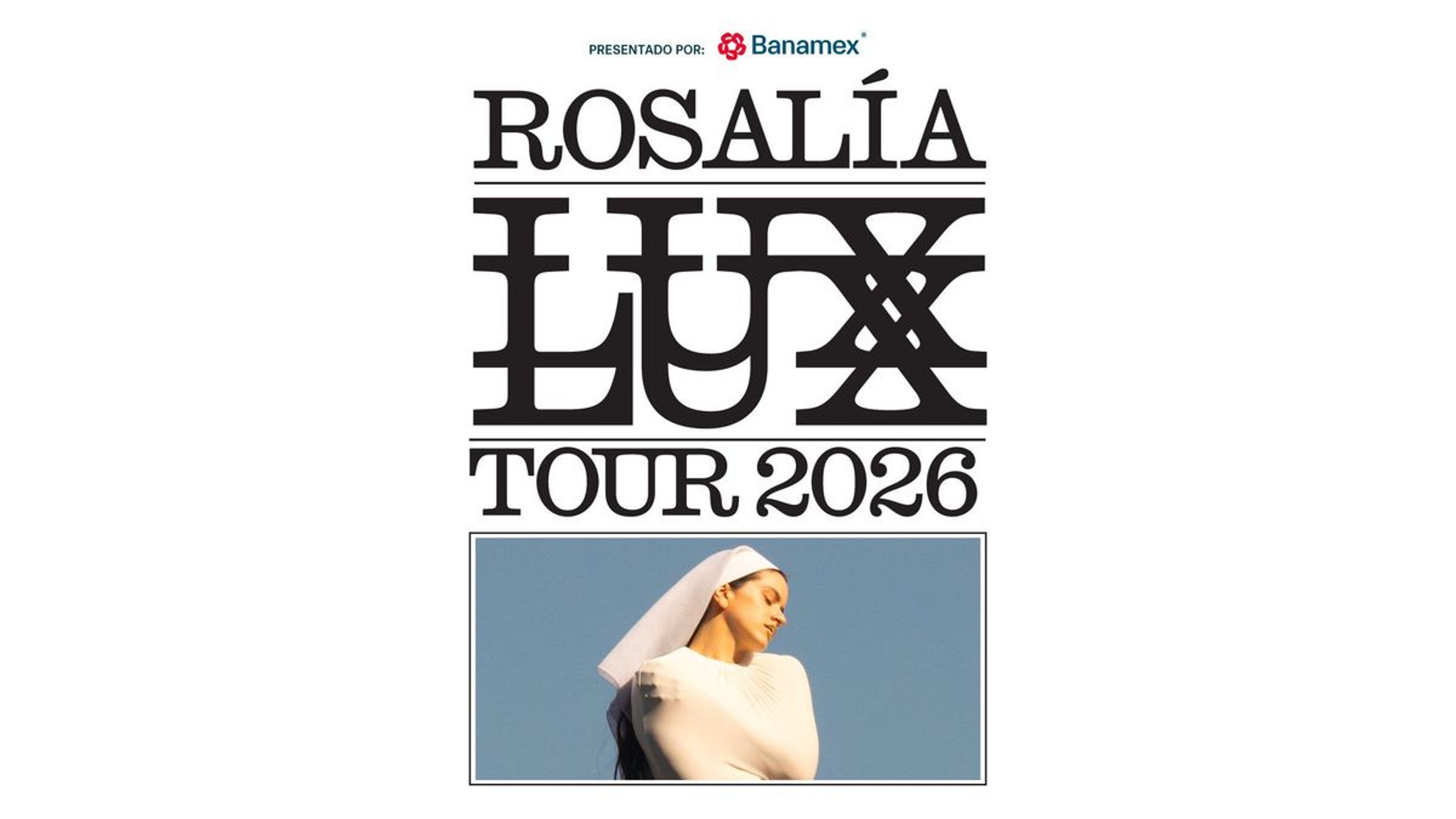 Imagen de portada para el evento: ROSALÍA: LUX TOUR 2026