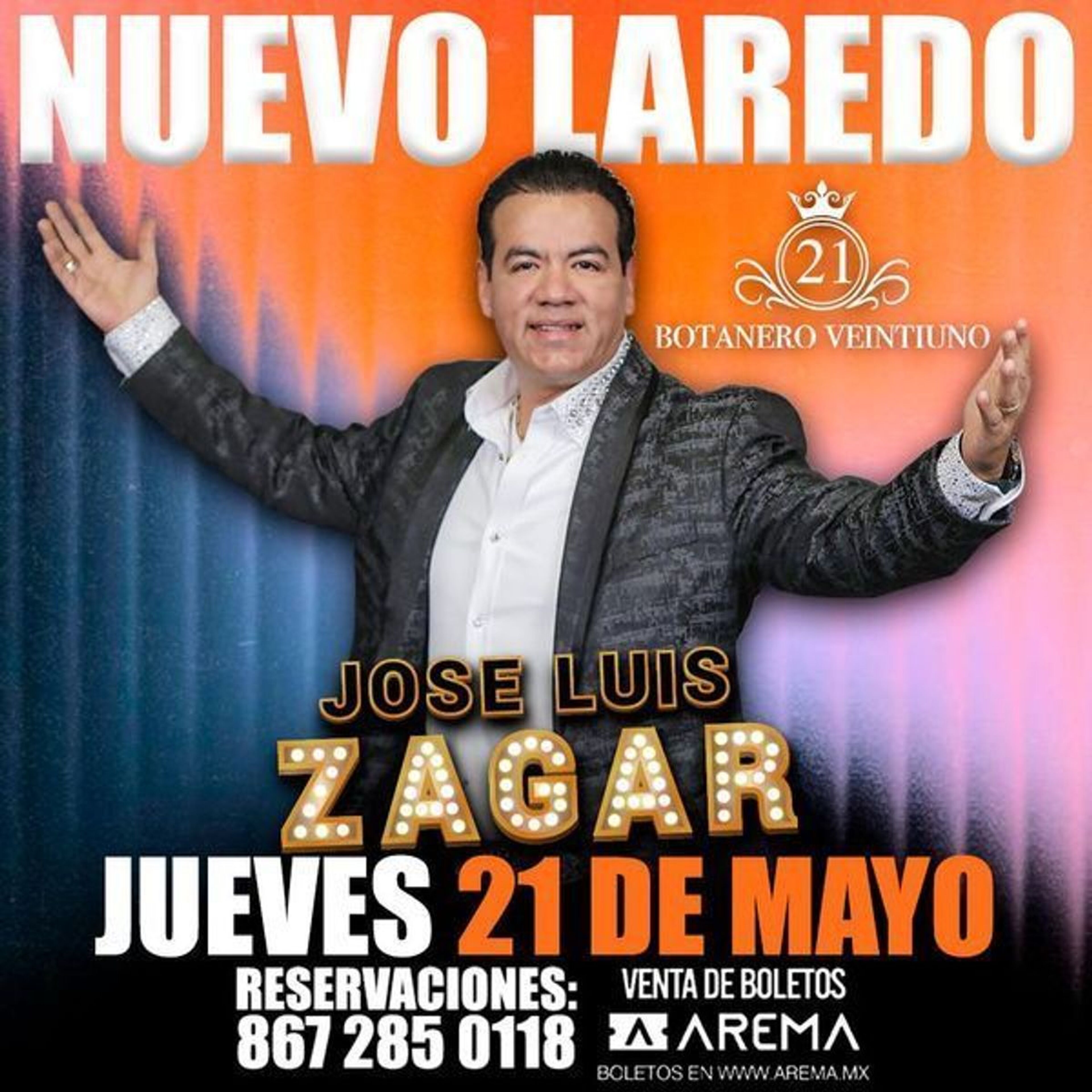 Imagen de portada para el evento: Jose Luis Zagar en Nuevo Laredo