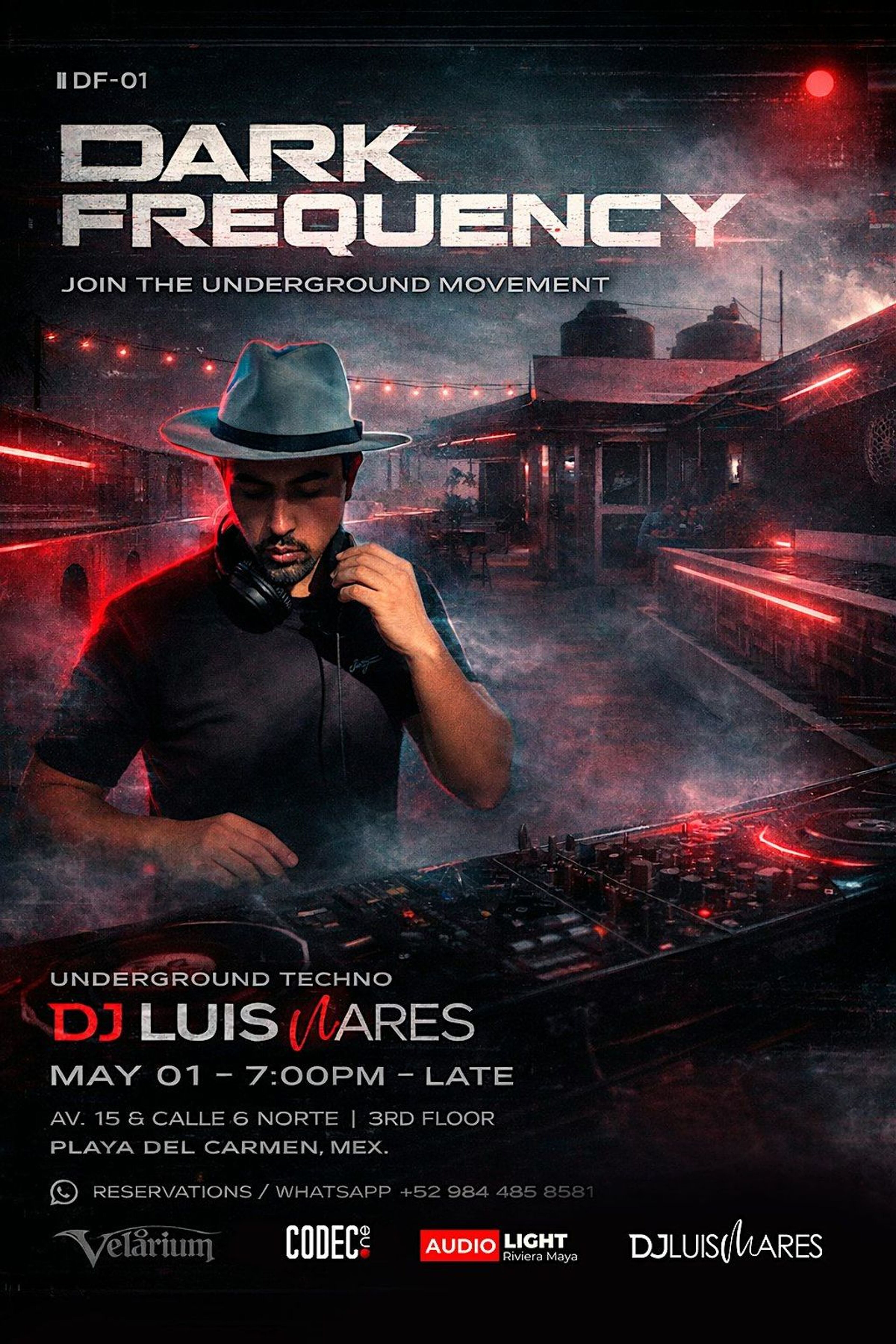Imagen de portada para el evento: DARK FREQUENCY — Underground Techno Experience