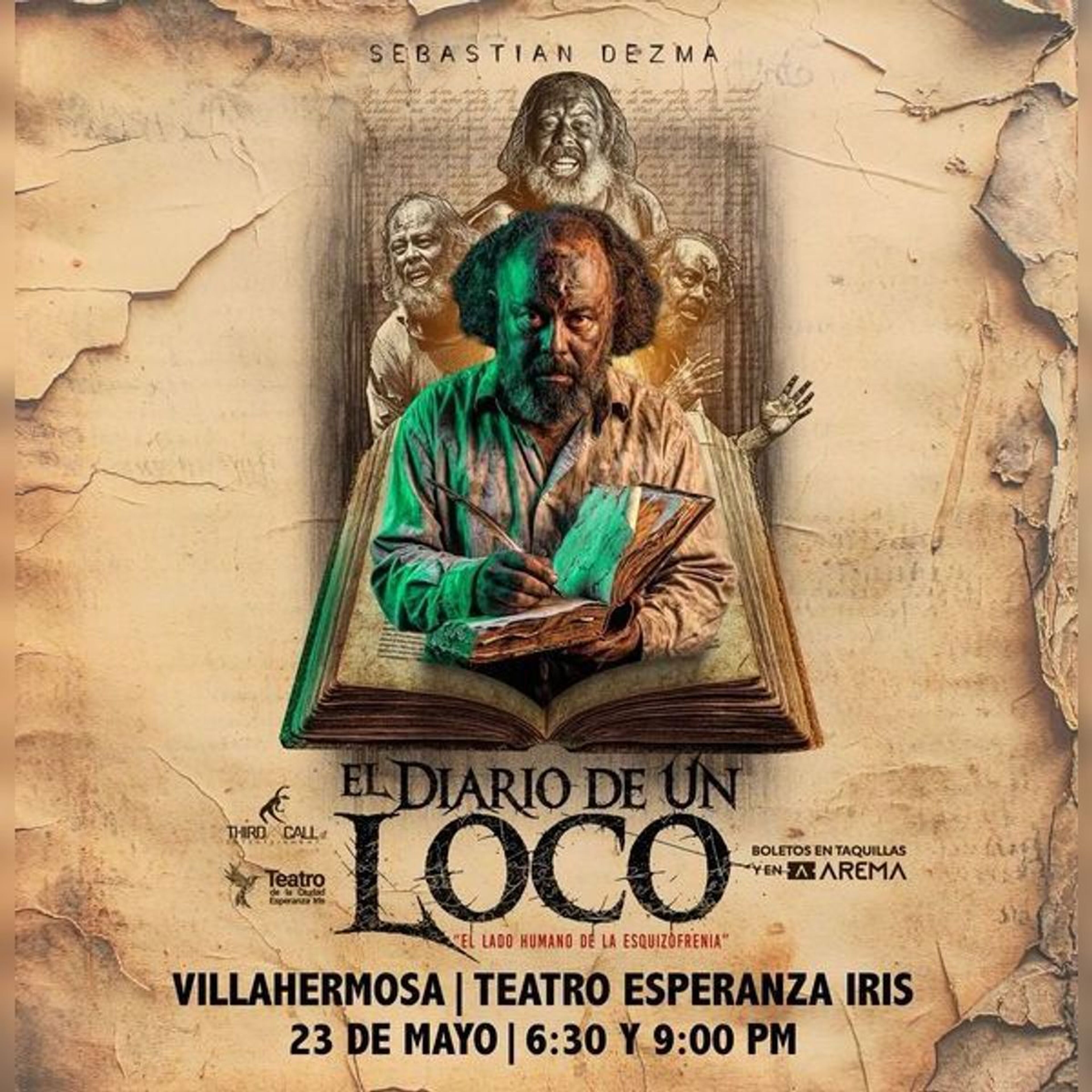 Imagen de portada para el evento: El Diario de un Loco en Villahermosa