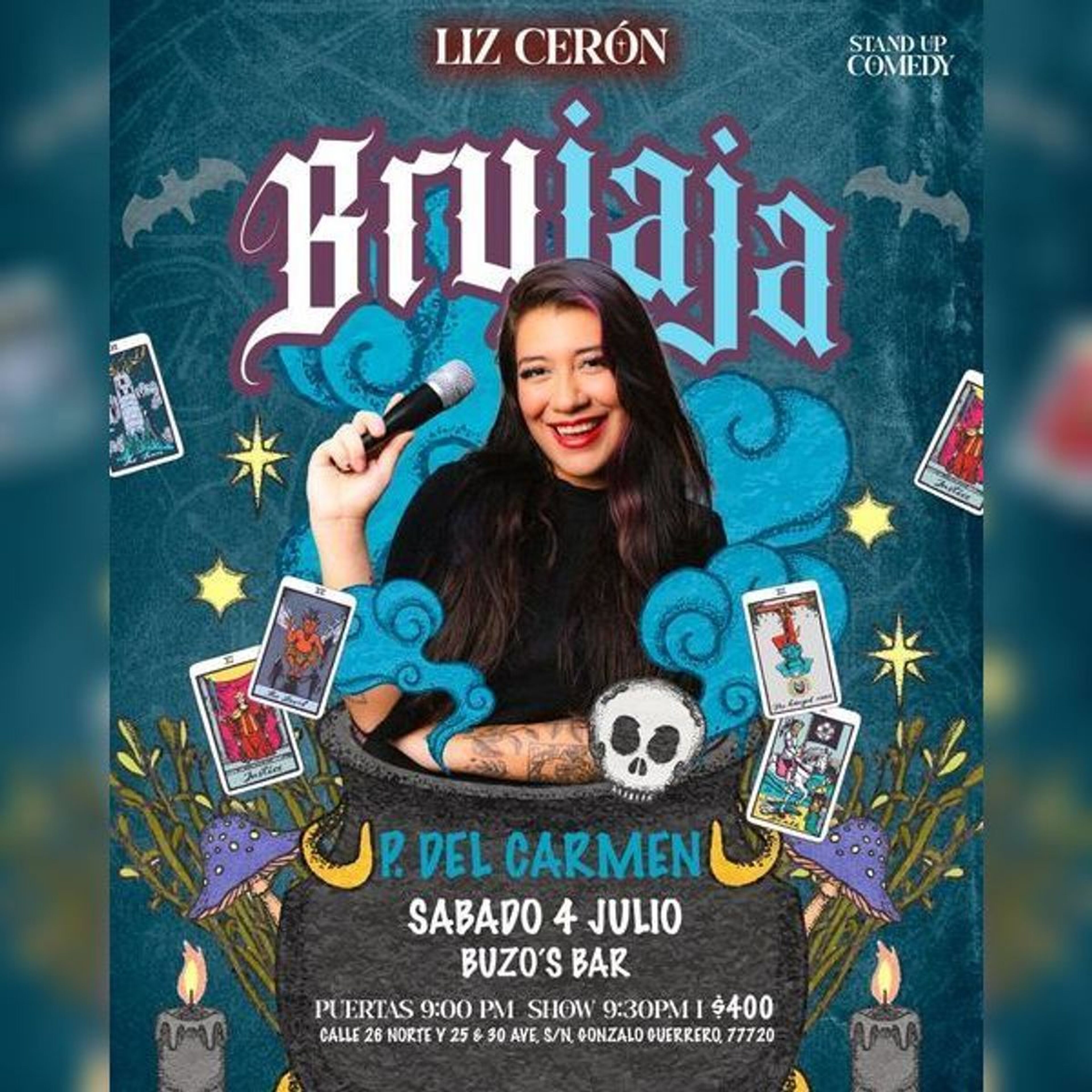 Liz Ceron "Brujaja" en Playa del Carmen