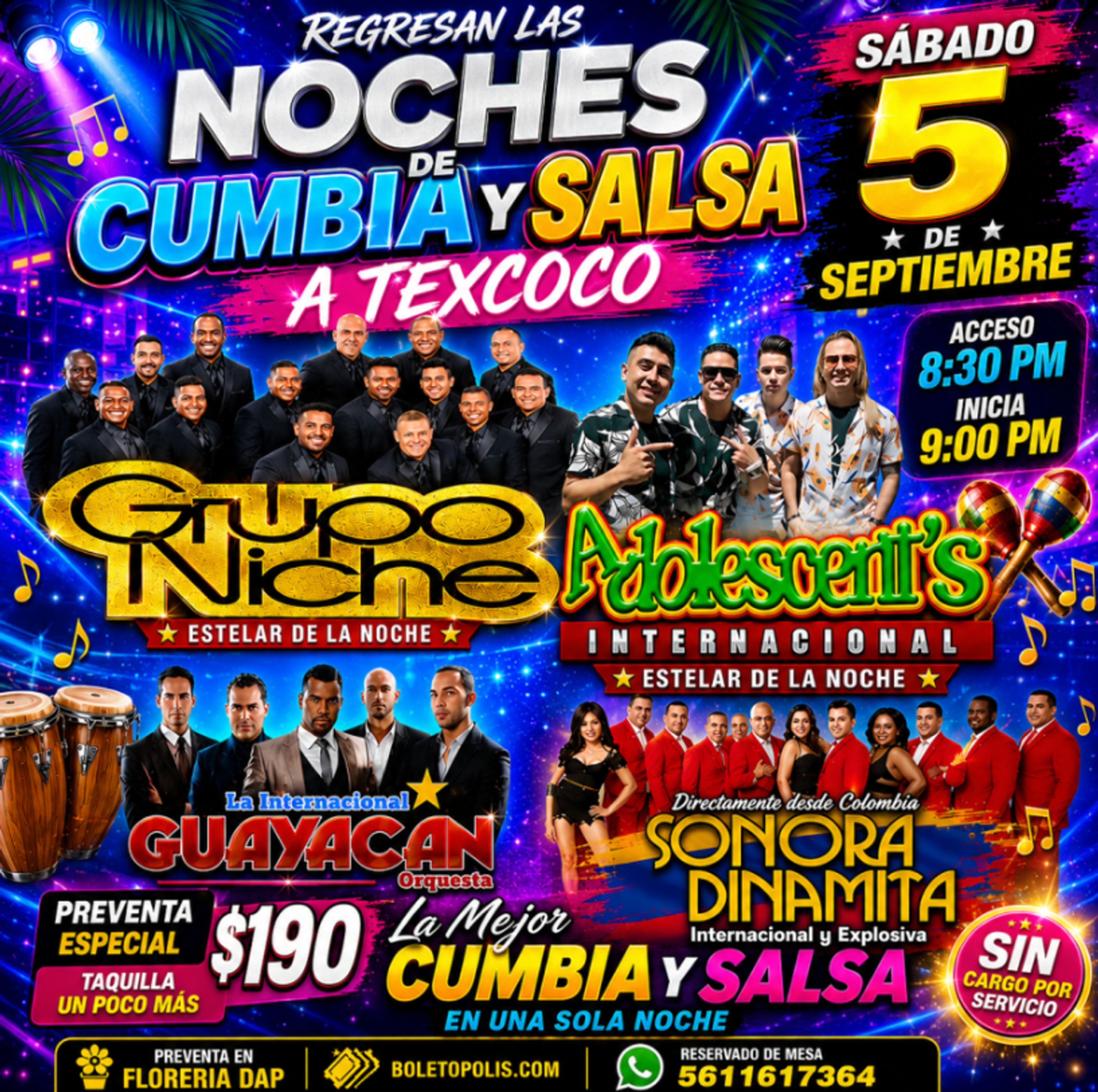 NOCHE DE SALSA TEXCOCO