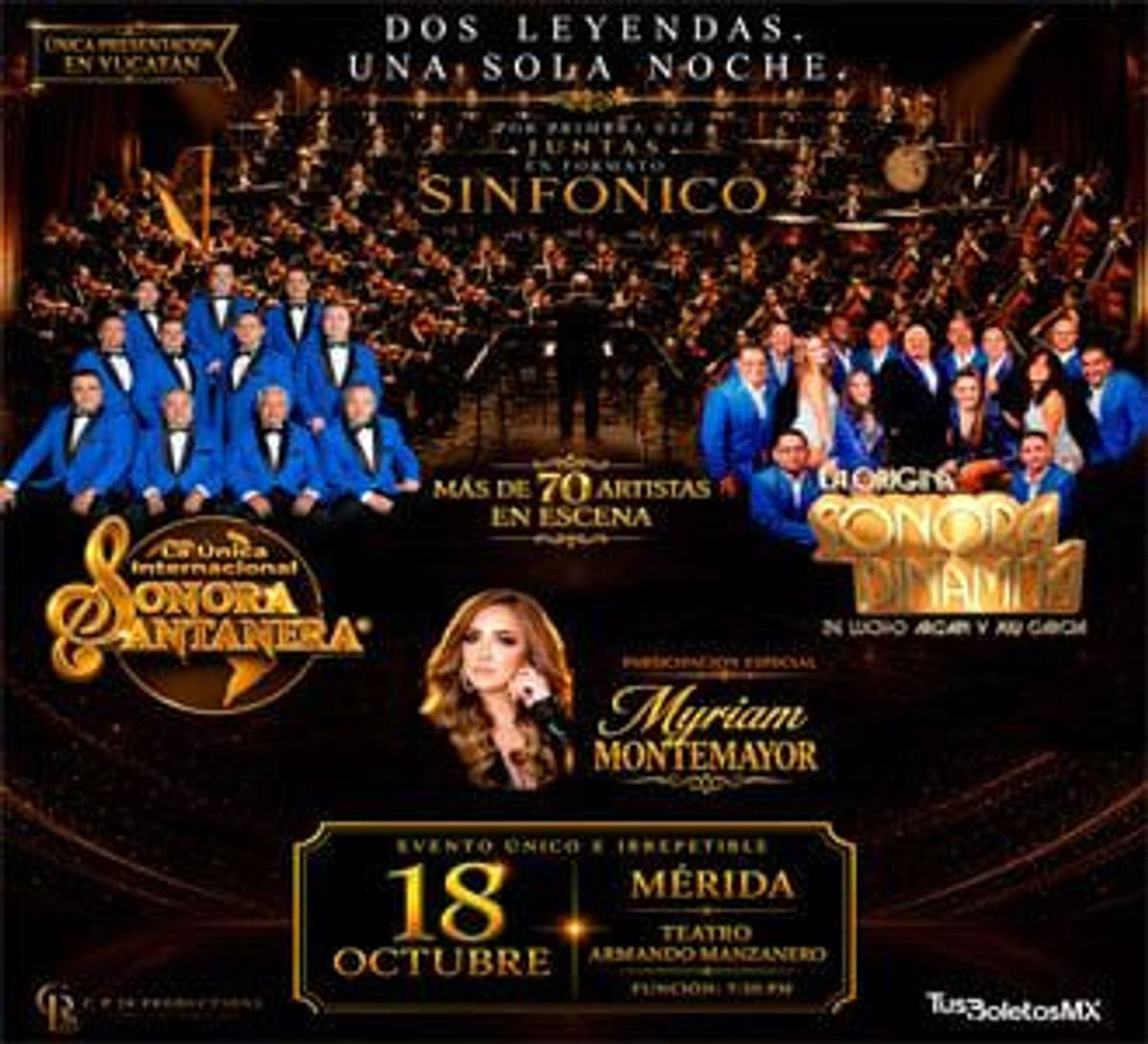 La Sonora Santanera y La Sonora Dinamita en Sinfónico - Mérida