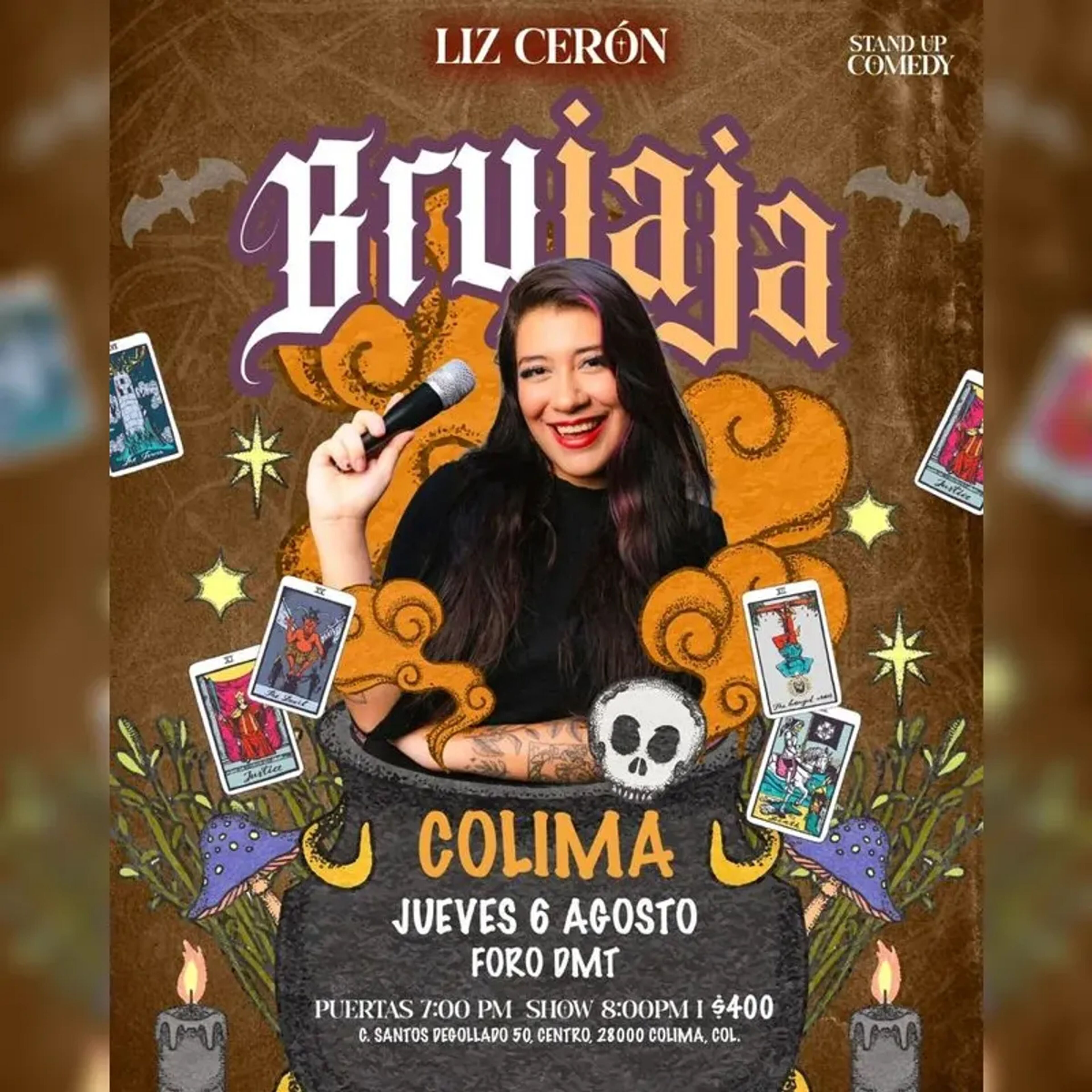 Liz Cerón "Brujaja" en Colima