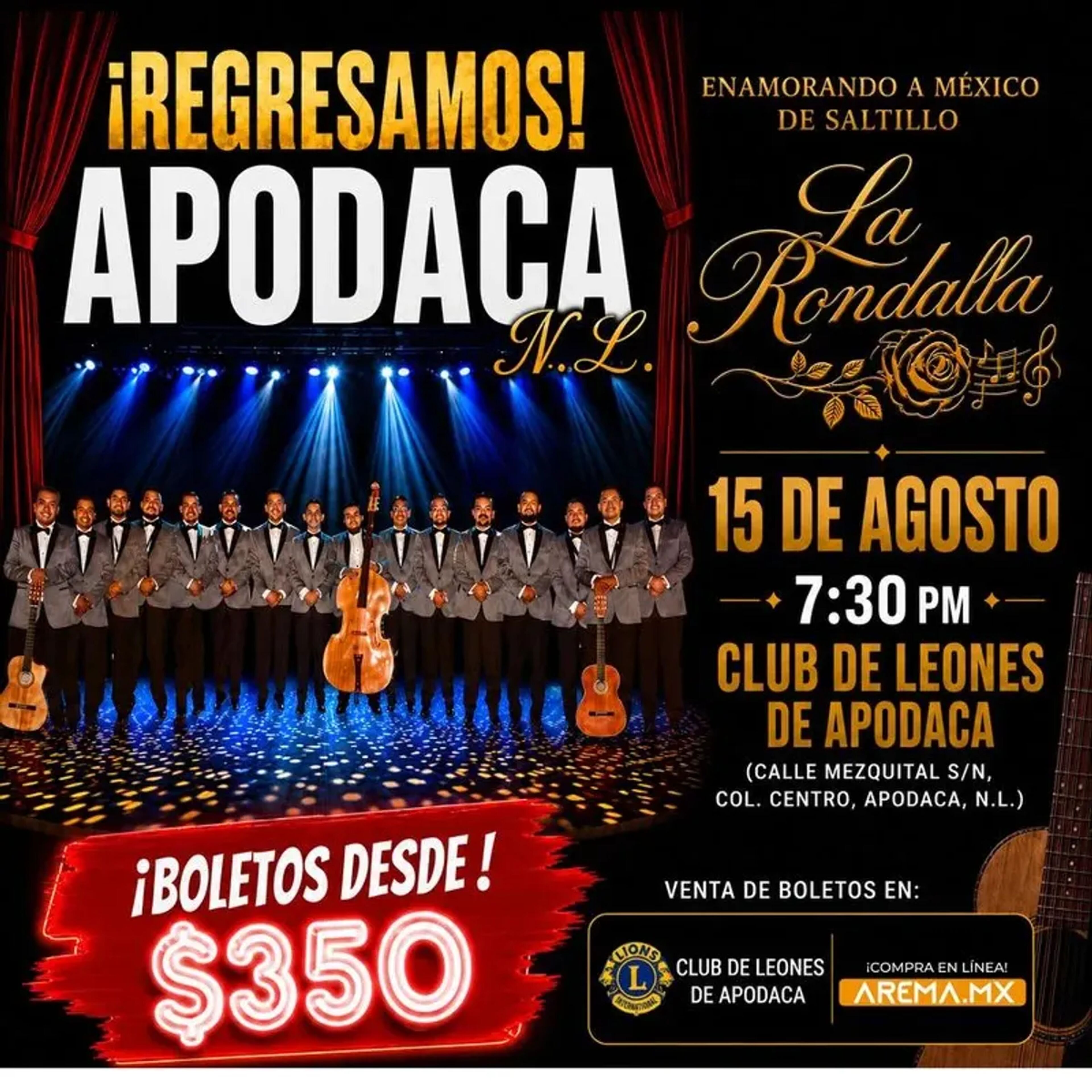 Llega de Saltillo... La Rondalla en Apodaca