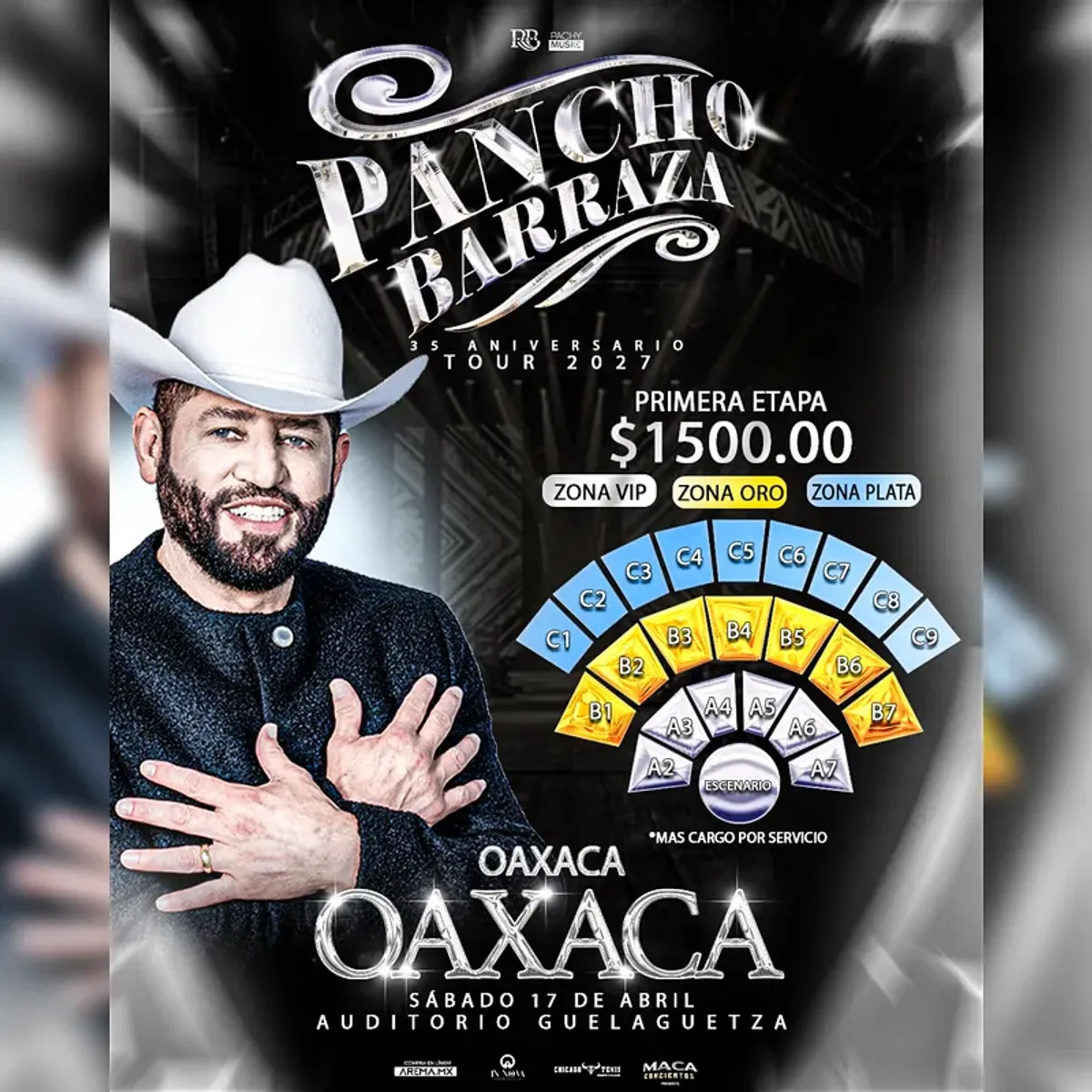 Pancho Barraza 35 Aniversario Tour 2027 en Oaxaca