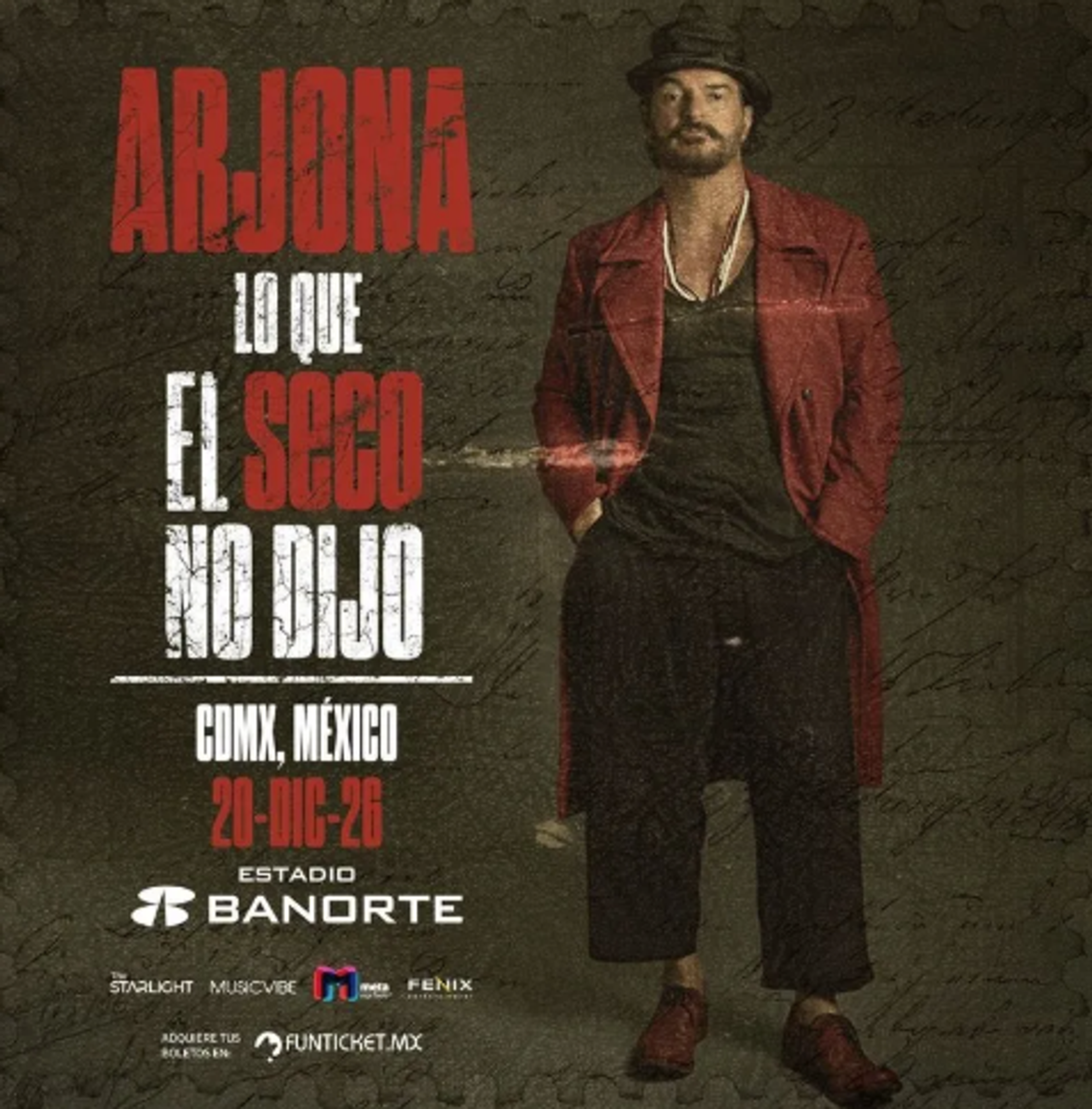Ricardo Arjona Lo Que el Seco No Dijo⬝ - Puebla