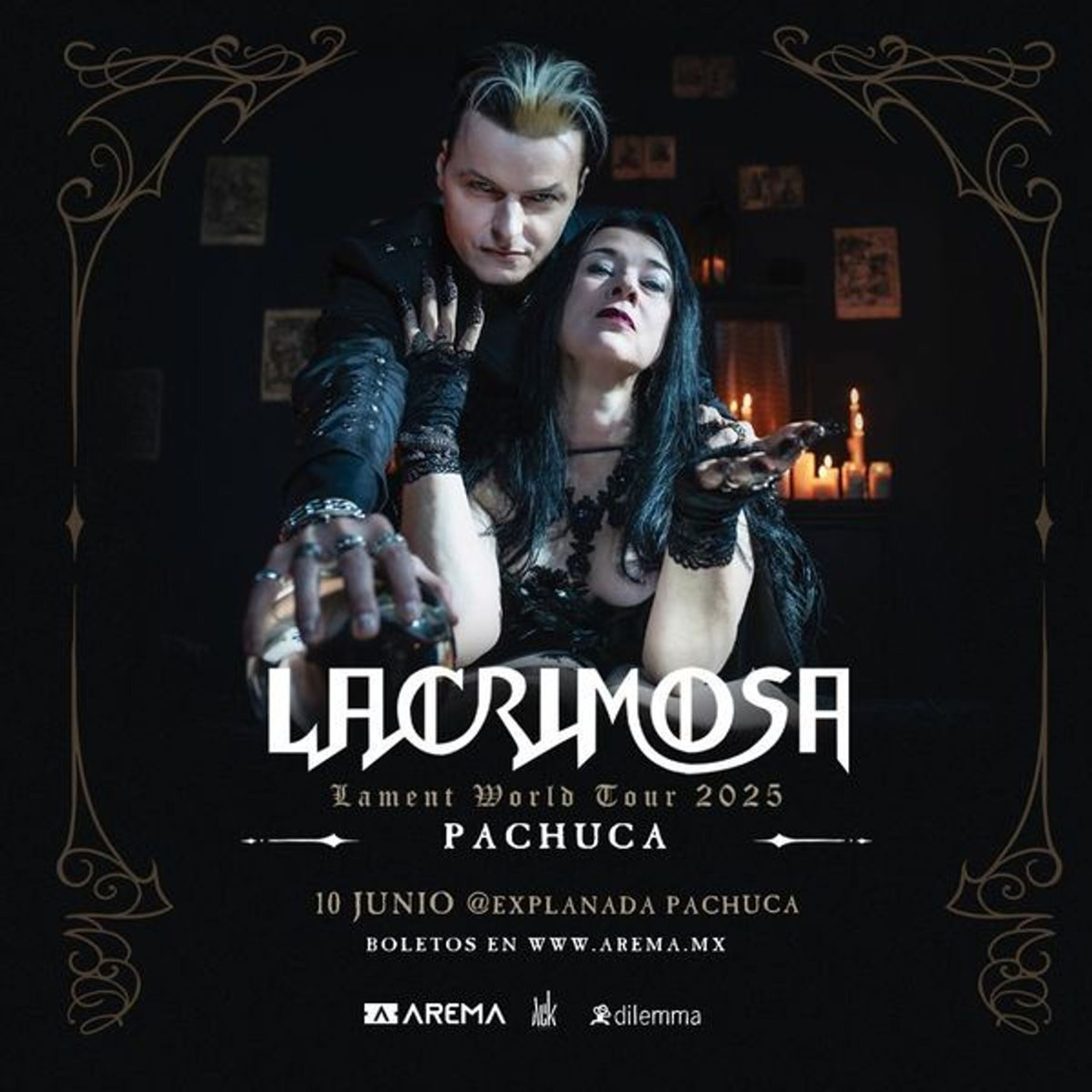 Imagen de portada para el evento: Lacrimosa en Pachuca.- Lament World Tour