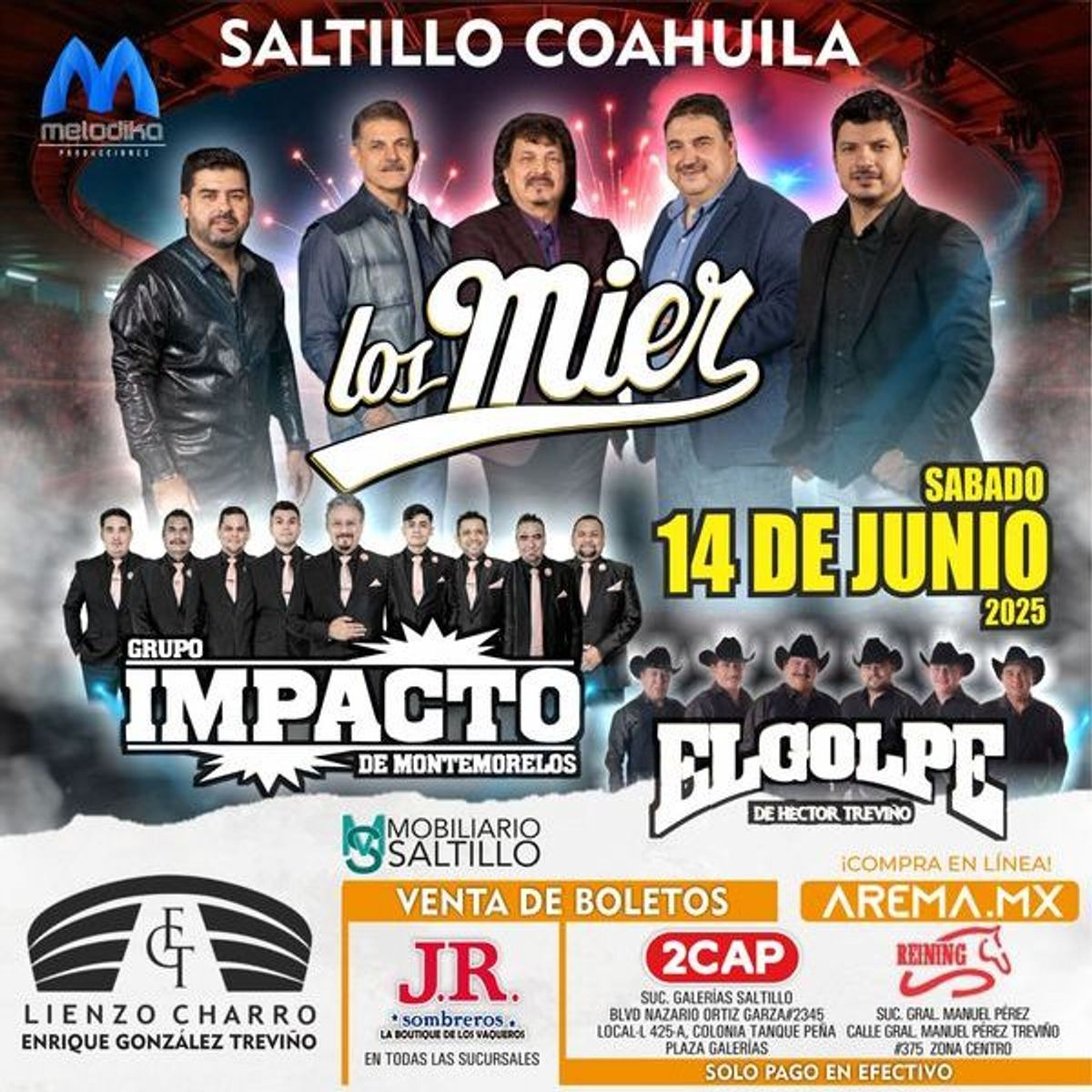 Imagen de portada para el evento: Los Mier, Impacto de Montemorelos y El Golpe en Saltillo