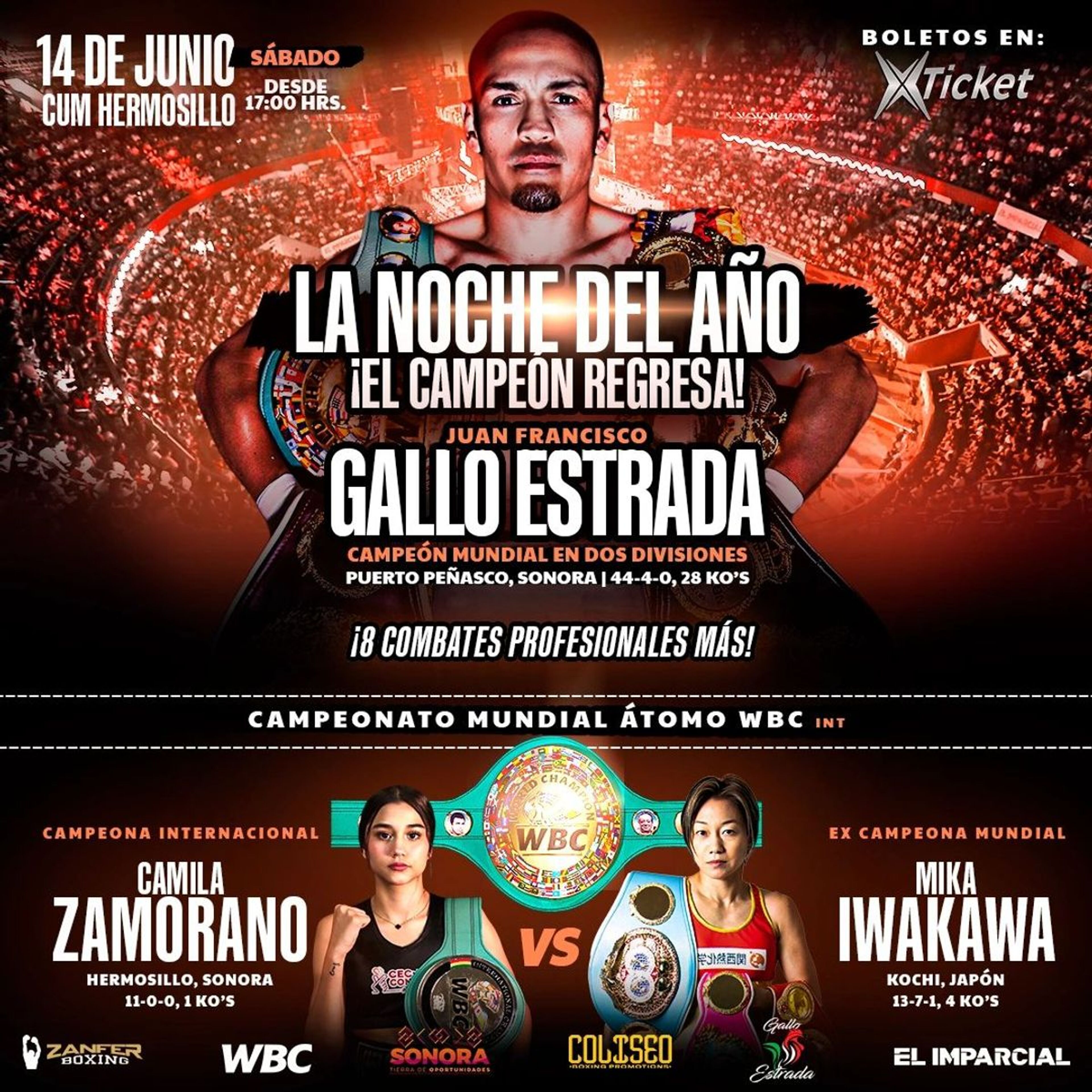Imagen de portada para el evento: La noche del año ¡El Campeón Regresa!