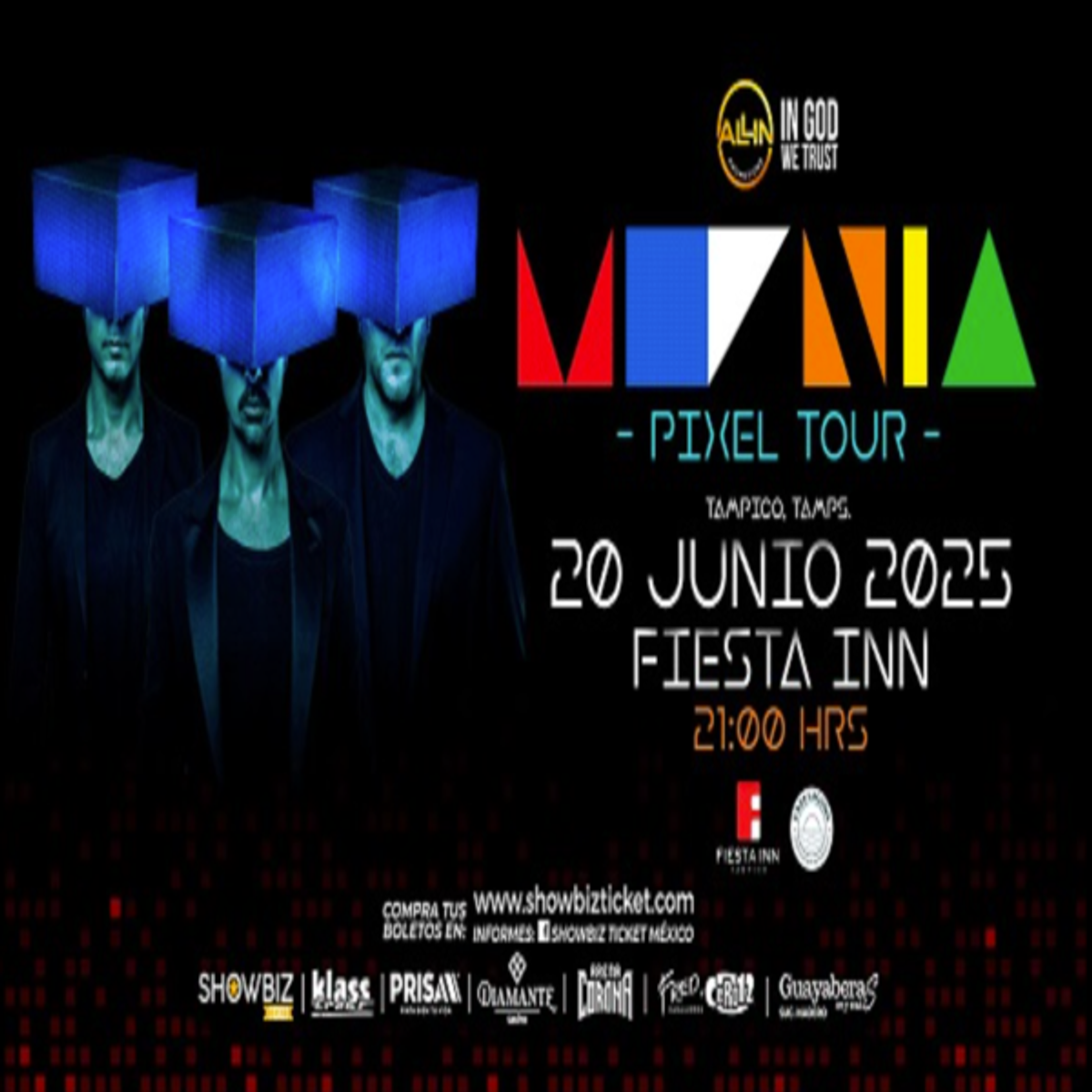 Imagen de portada para el evento: MOENIA - TAMPICO FIESTA INN 20 JUNIO 25