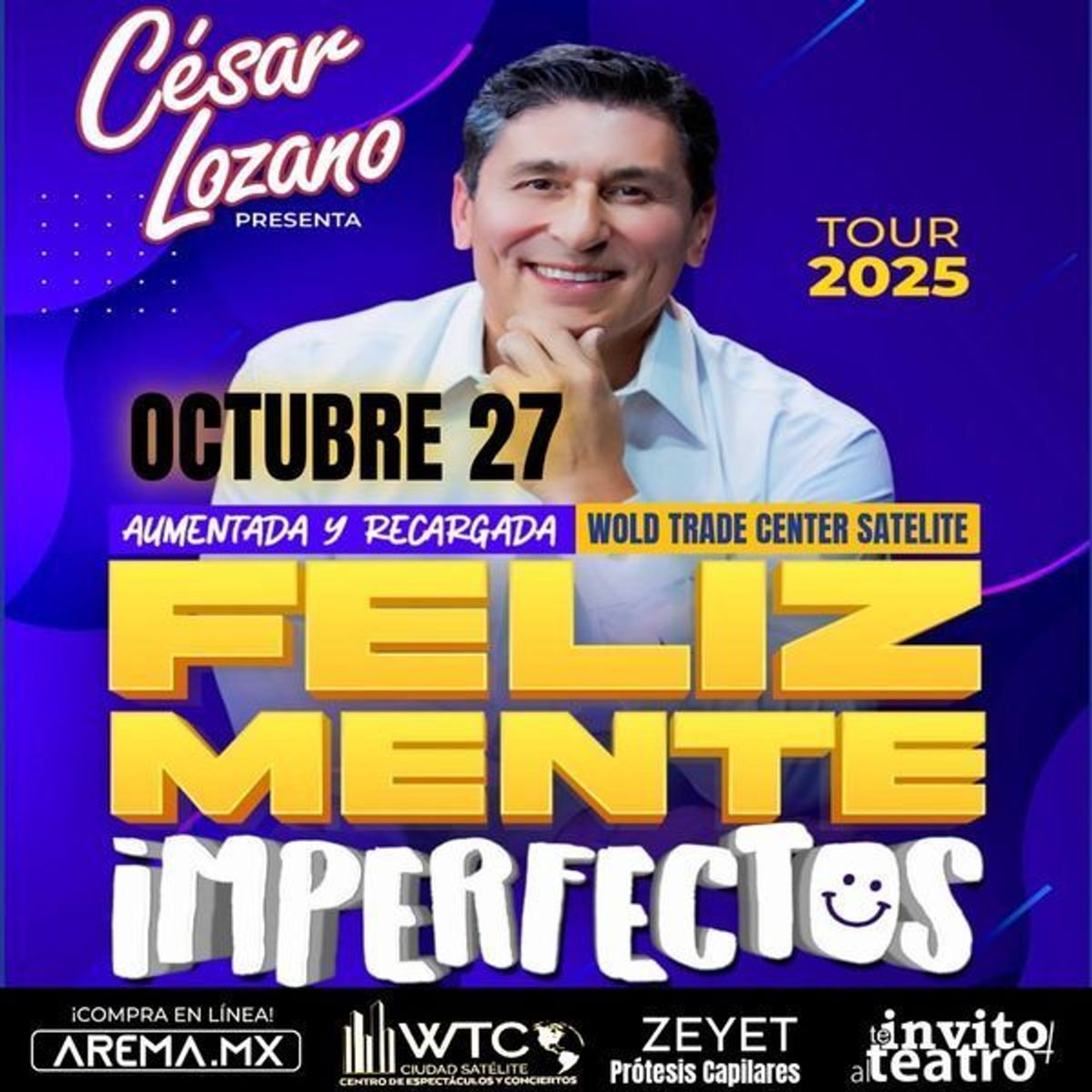 Imagen de portada para el evento: Dr. Cesar Lozano Feliz Mente Imperfectos en Satelite